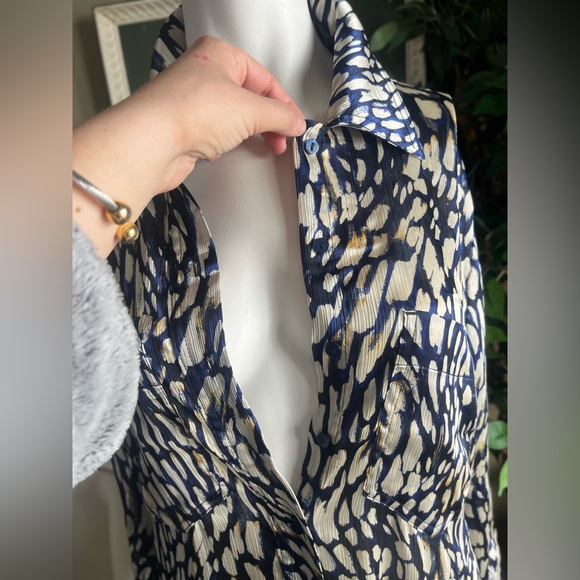 Mango Satin Long Sleeve Midi Dress - Picture 7 of 10